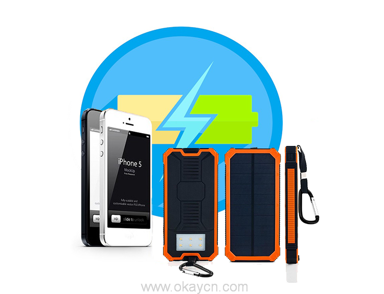 10000mAh Waterproof Solar Power Bank