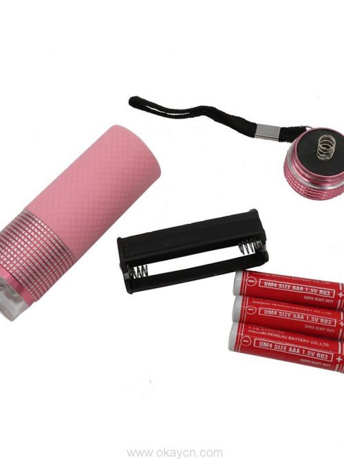 9 LED mini colorful torch 2