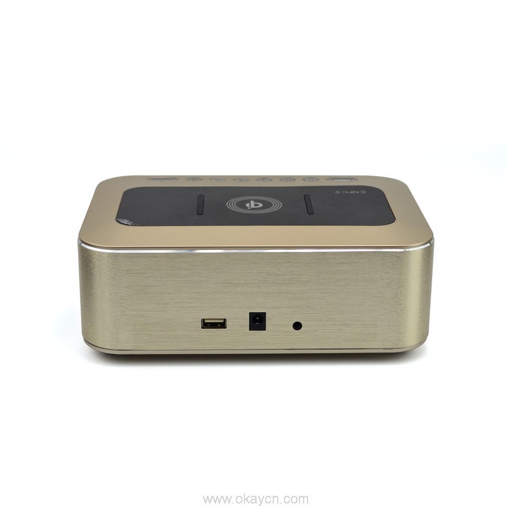 Alarm Clock Bluetooth Speaker with Temperature LED display