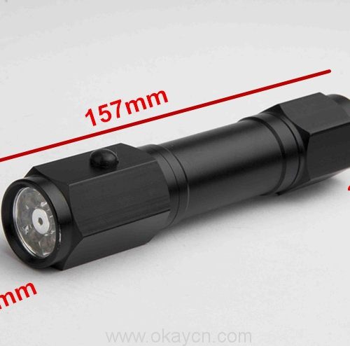 aluminum safety hammer and cutter knife with laser led flashlight 1