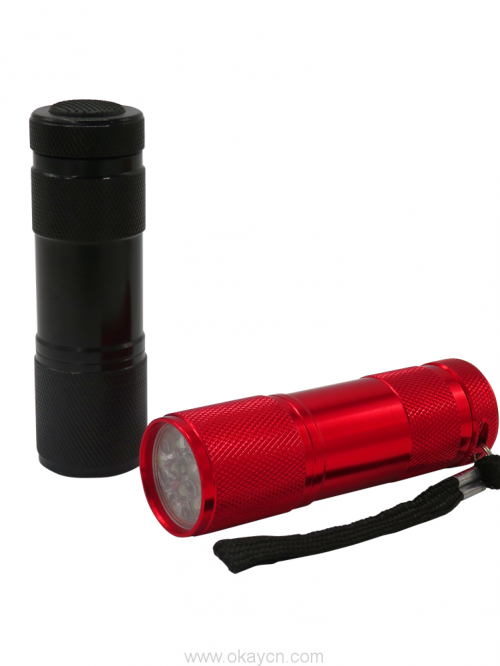 aluminum torch flashlight 9led 1