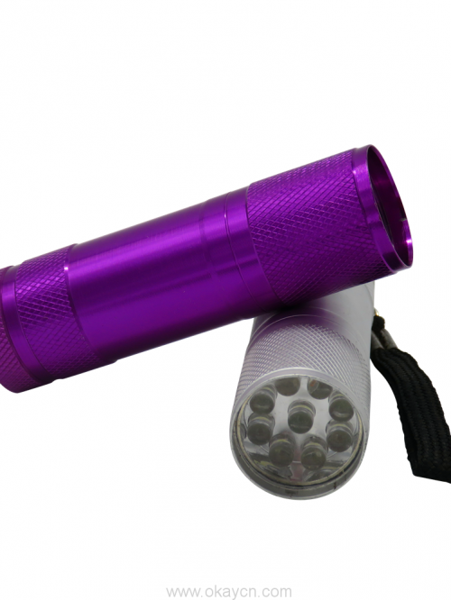 aluminum torch flashlight 9led 2