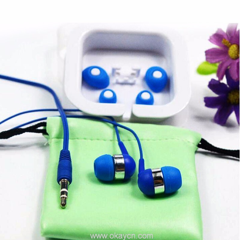 in ear wearing headphones