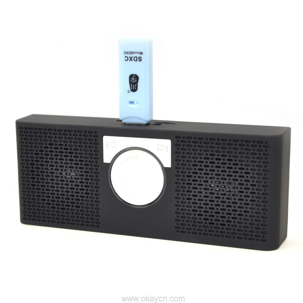 music mini bluetooth speaker with FM radio,LED Light