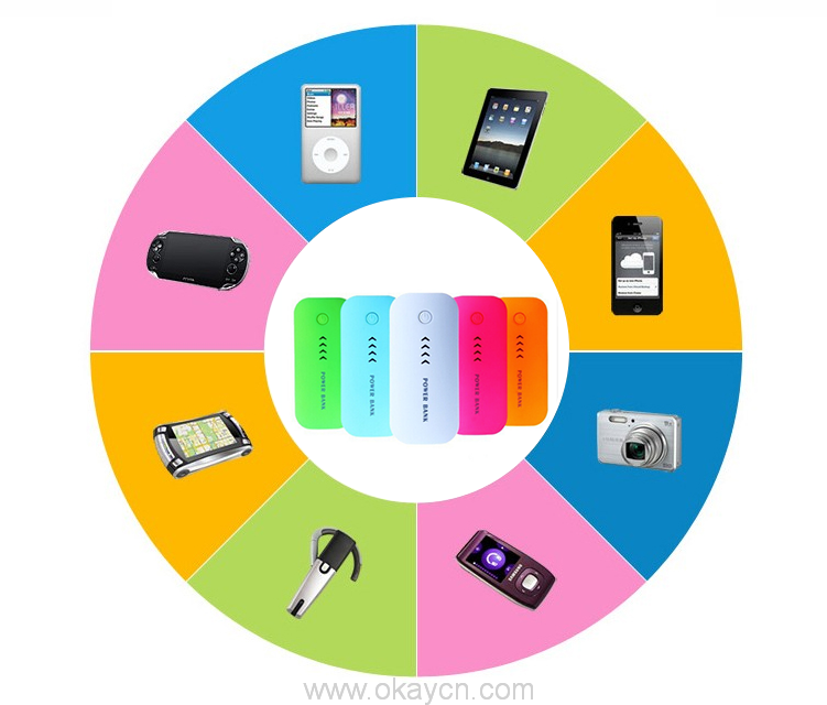 power bank with high capacity and led light