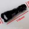super bright aluminum 9 led flashlight
