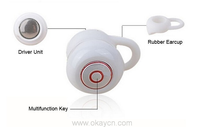 wireless stereo mobile bluetooth earphone