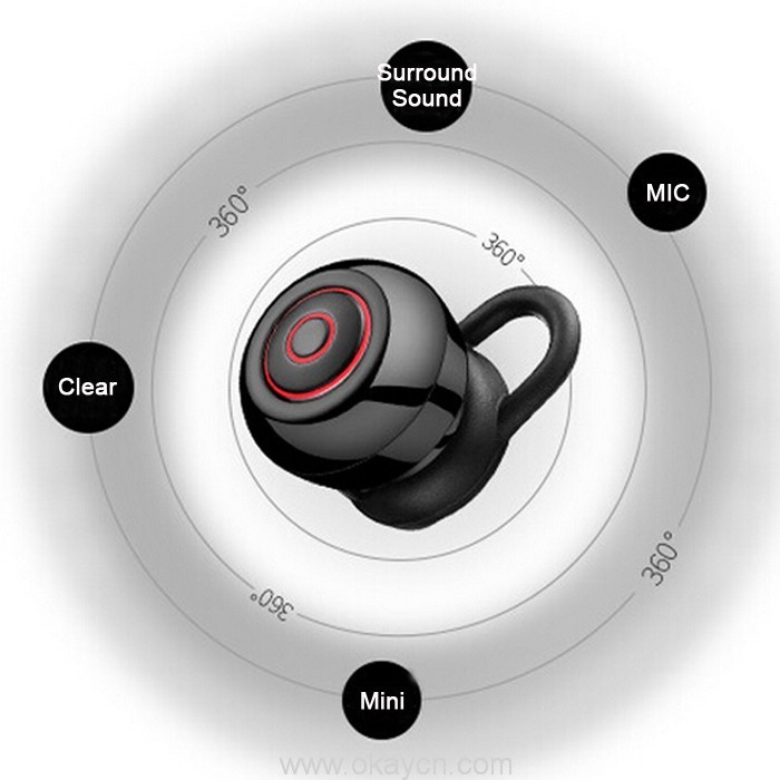 wireless stereo mobile bluetooth earphone